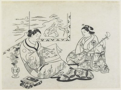 Mitate of Matsukaze and Murasame by Okumura Masanobu